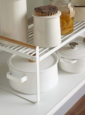 Kitchen storage rack dish pan seasoning storage rack置物架