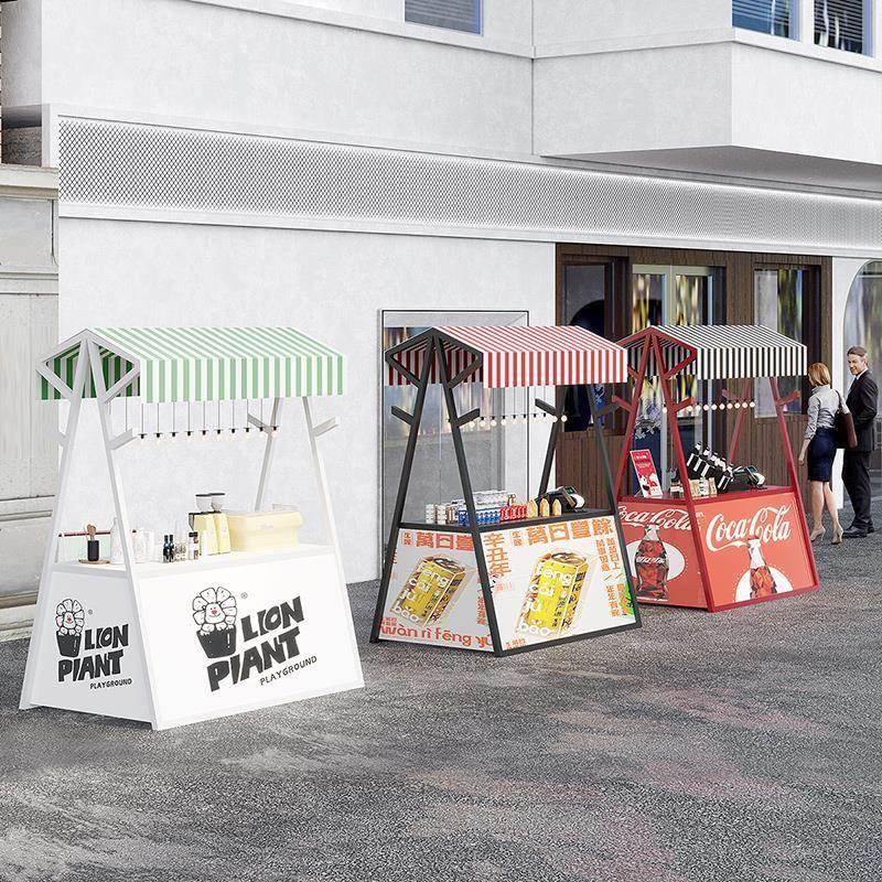 无品牌\/集市移动摊位商场售景车区广活场动摆摊架棚架夜市售卖桌