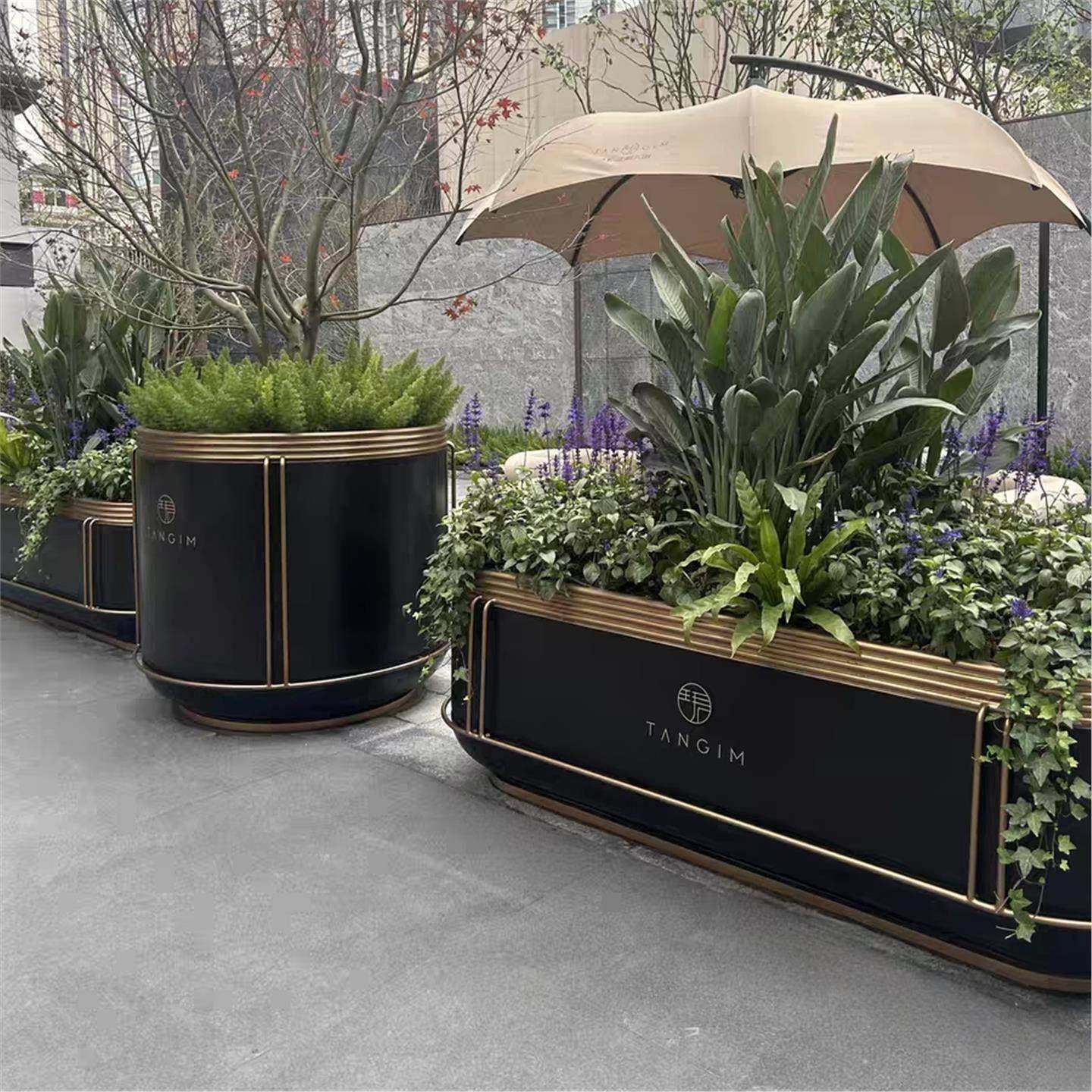 外不锈钢花箱合市政园组林花盆花架广AWB场侧架花绿钵街道化种户,商业/办公家具,花坛/花箱,淘宝优惠券,粉丝福利购,淘宝优惠卷