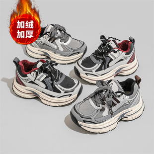 卡卡布儿童运动鞋新女童网面透气二棉老爹鞋韩版男童软底跑步鞋子