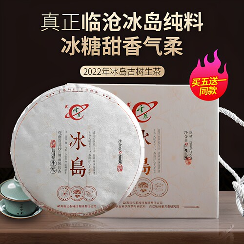 云茶科技2022冰岛老寨普洱茶生茶