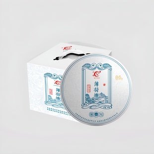 2024春茶云南茶科所云茶科技薄荷塘古树纯料高杆普洱茶生茶饼200g