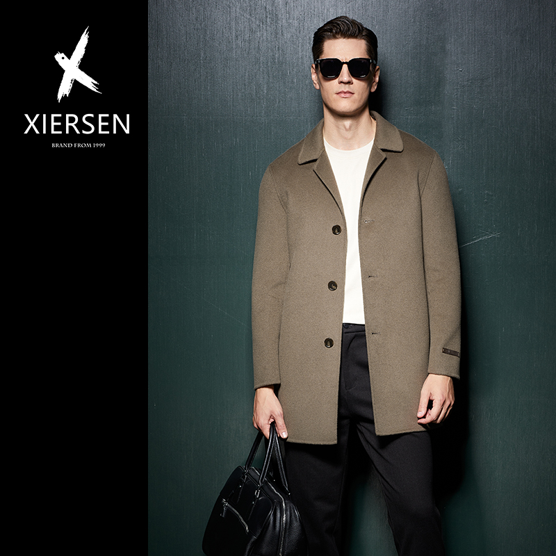 中长款纯羊毛秋冬双面呢大衣