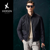 商务休闲修身 冬欧洲站立领再生尼龙薄款 鹅绒服男羽绒夹克外套时尚