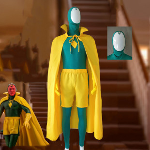 万圣节衣服表演服现货 旺达 幻视cos服全套装 幻视同款 cosplay服装