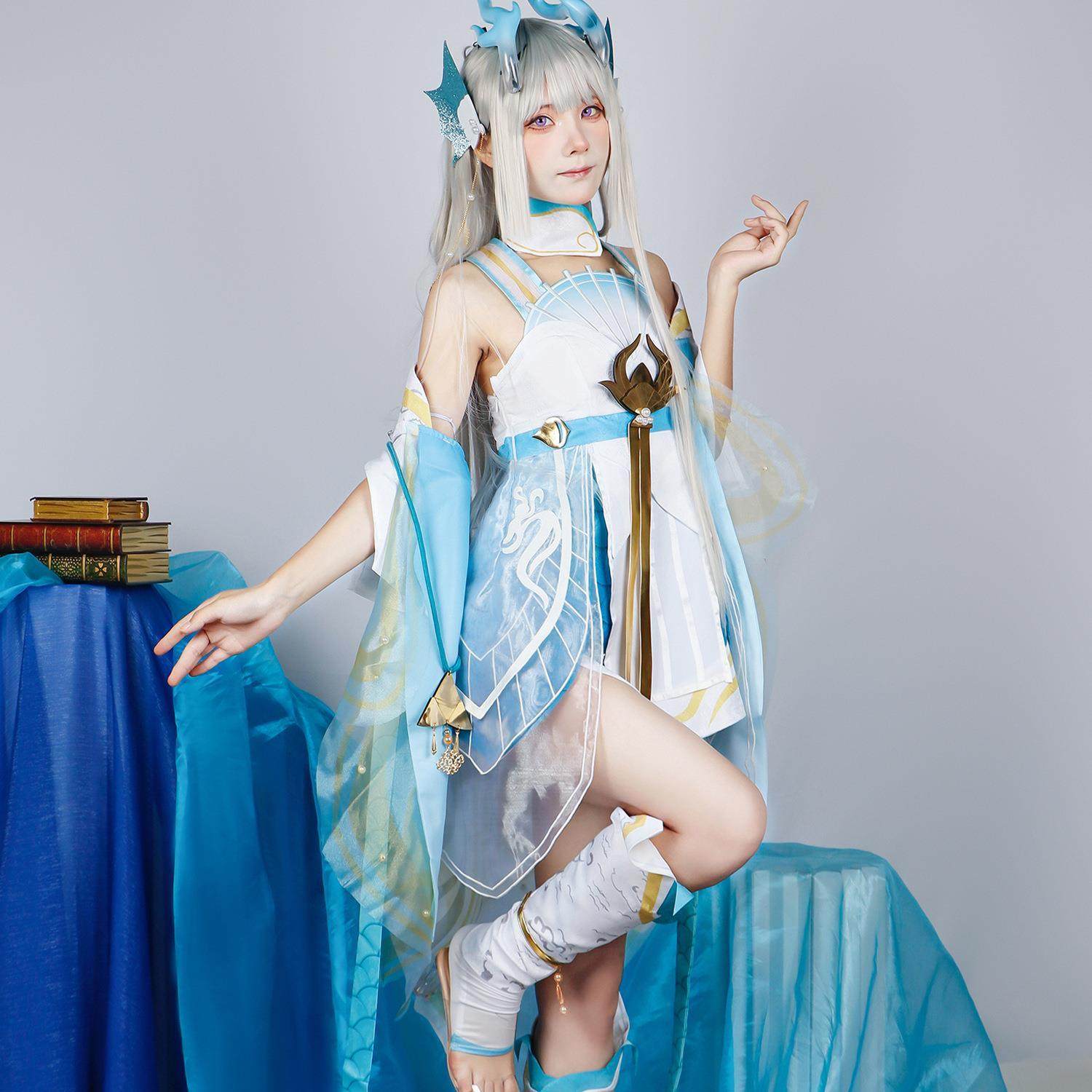 西施少女西施游龙清影cos服动漫游戏雾都王者荣耀cosplay服装