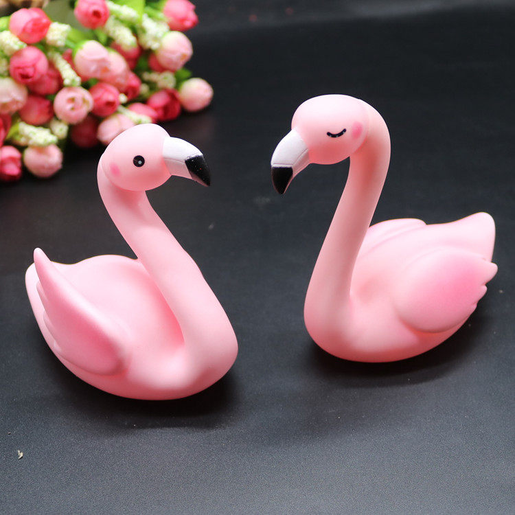 蛋糕装饰火烈鸟生日派对婚礼甜品台装饰梦幻唯美火烈鸟装饰摆件