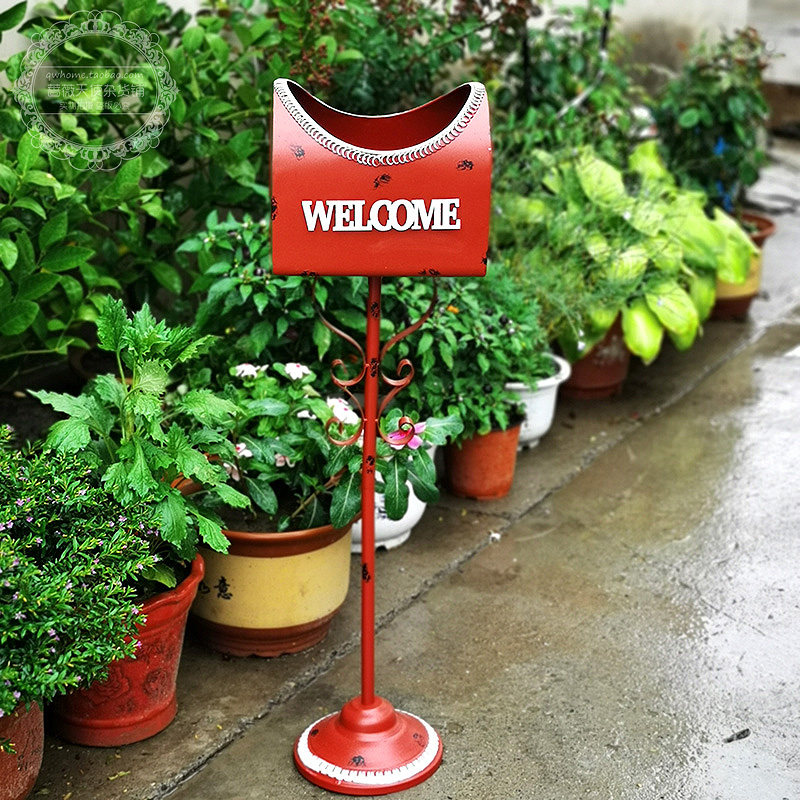 铁艺邮箱落地花园装饰室内户外多肉花器阳台庭院民宿创意摆件布置,家居饰品,户外/庭院摆件,淘宝优惠券,粉丝福利购,淘宝优惠卷