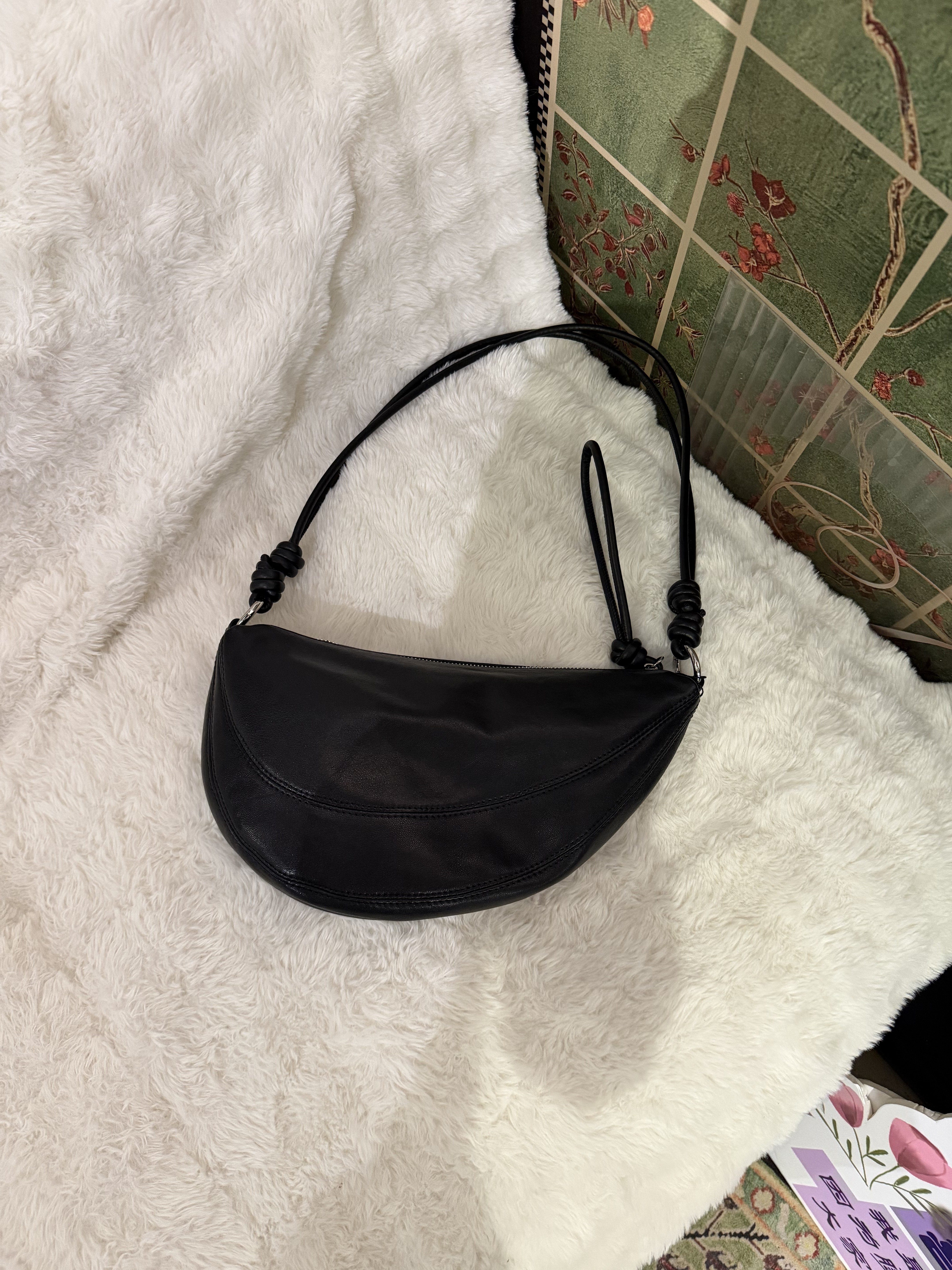 【慕懿时袋】2026羊皮饺子新款腋下韩版小众马鞍百搭斜挎单肩包