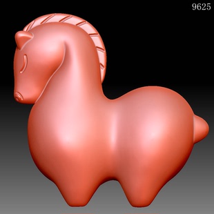 9625唐马圆雕图雕刻机3D打印素材STL格式模型图OBJ精雕
