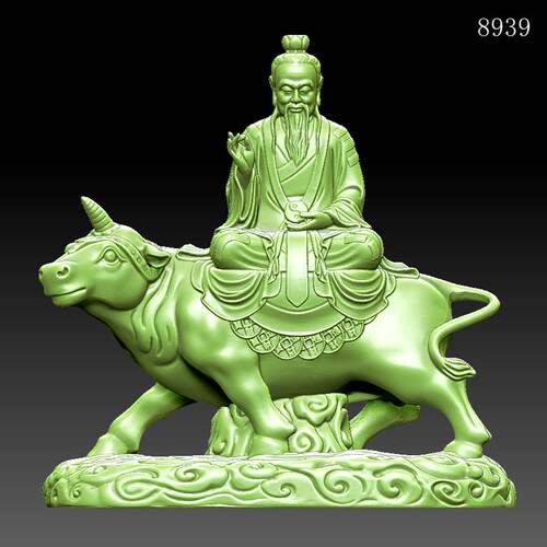 三清道祖老君摆件编号89393D模型三维立体图圆雕STLOBJ雕刻精雕