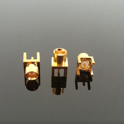 MCX-KE MCX母座 MCX母头座子焊接PCB板 全铜镀金正四脚MCX插座