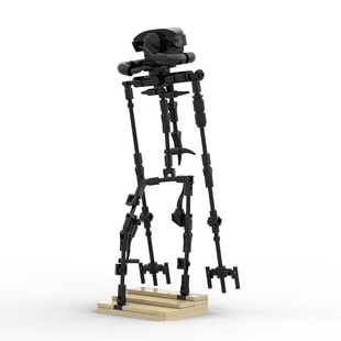 跨境MOC兼容乐高积木玩具创意后室暗房玩具细菌实体电缆人小颗粒