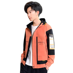 有现货 2021春季新款男士潮流插色百搭连帽夹克外套 A438-505-P65图片