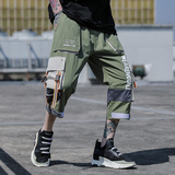 夏季2025新款潮牌工装七分裤男宽松休闲裤A438-C3007-P4579，男装牛仔裤，电商A438
