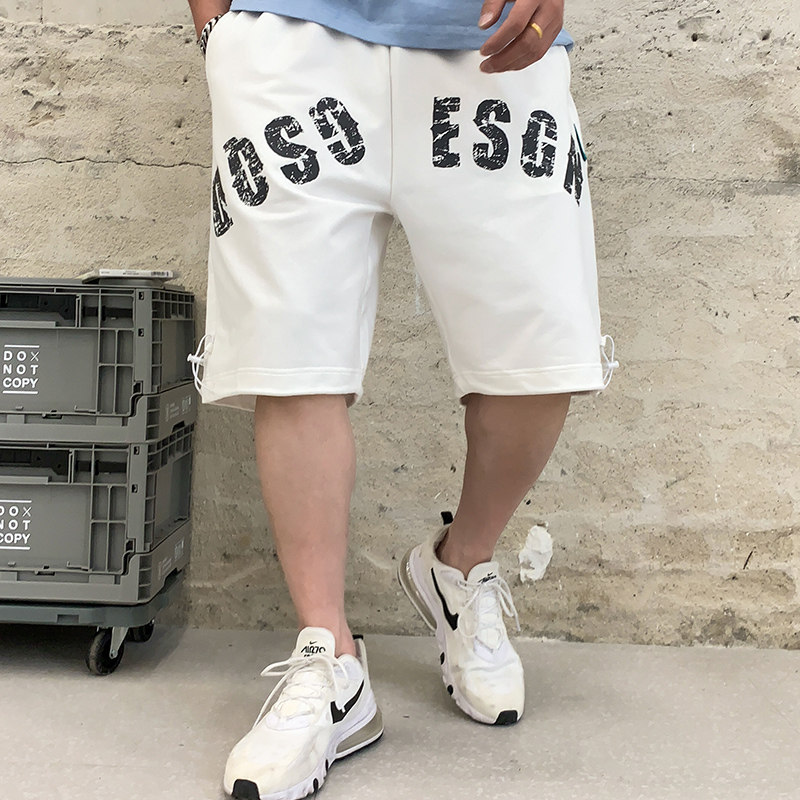 短裤男士夏季潮牌休闲运动马裤直筒潮流五分中裤A438-5220-P43,男装牛仔裤,电商A438