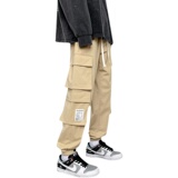 机能工装裤子男士春秋潮流潮牌ins宽松束脚休闲裤A438-2215-P50，男装工装外套，电商A438