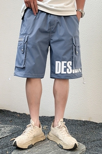 工装短裤男士夏季潮牌休闲宽松直筒潮流五分中裤 A438-5205-P45图片