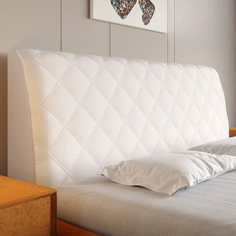 新款防撞床头罩简约风纯色通用床头保护套秋冬全包夹棉防尘罩包邮