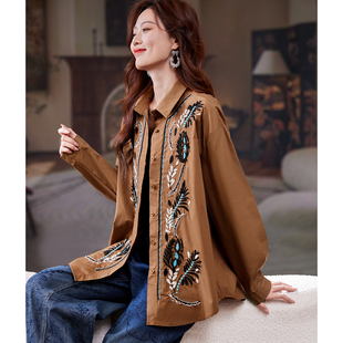 POLO领钉珠刺绣衬衫 价238元 AVK5015 新品 宝诗黎