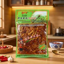 山里香香辣蕨菜云南特产易门即食蕨菜龙爪菜下饭菜500g厂家直销