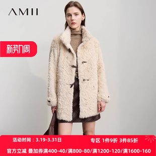 新款 25冬季 轻奢仿貂毛皮草外套环保皮草女毛绒外套 轻奢风 Amii