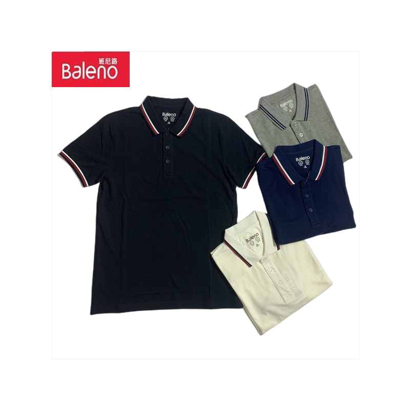 baleno班尼路夏装男士短袖polo棉质时尚休闲潮牌港风商务衣