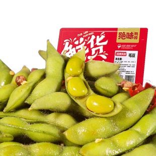 绝味鸭脖麻辣毛豆160g 鲜货盒装 卤味特产官网零食休闲小吃食品