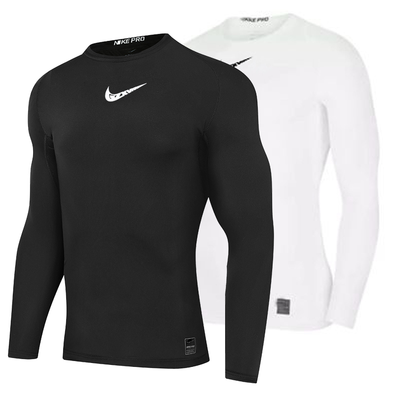 大勾运动紧身衣男长袖健身t恤篮球跑步速干透气弹力训练打底健身