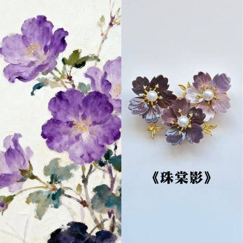 胸针礼服时尚淡水花朵胸饰零售