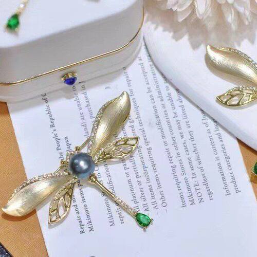 大溪地胸针胸花新款自然海水天然