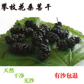 四川攀枝花无沙免洗黑桑葚干盐边野生黑桑椹桑果干桑葚子即食 包邮