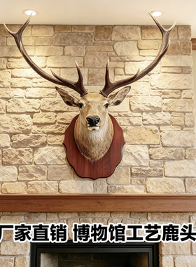 真鹿头真鹿角正品壁挂鹿真皮毛真鹿角鹿角多款型号所拍即所得装饰