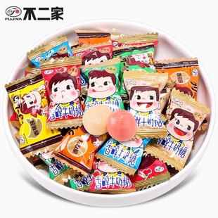不二家香醇牛奶糖多口味奶糖婚礼喜糖原味牛奶糖儿童小零食散装