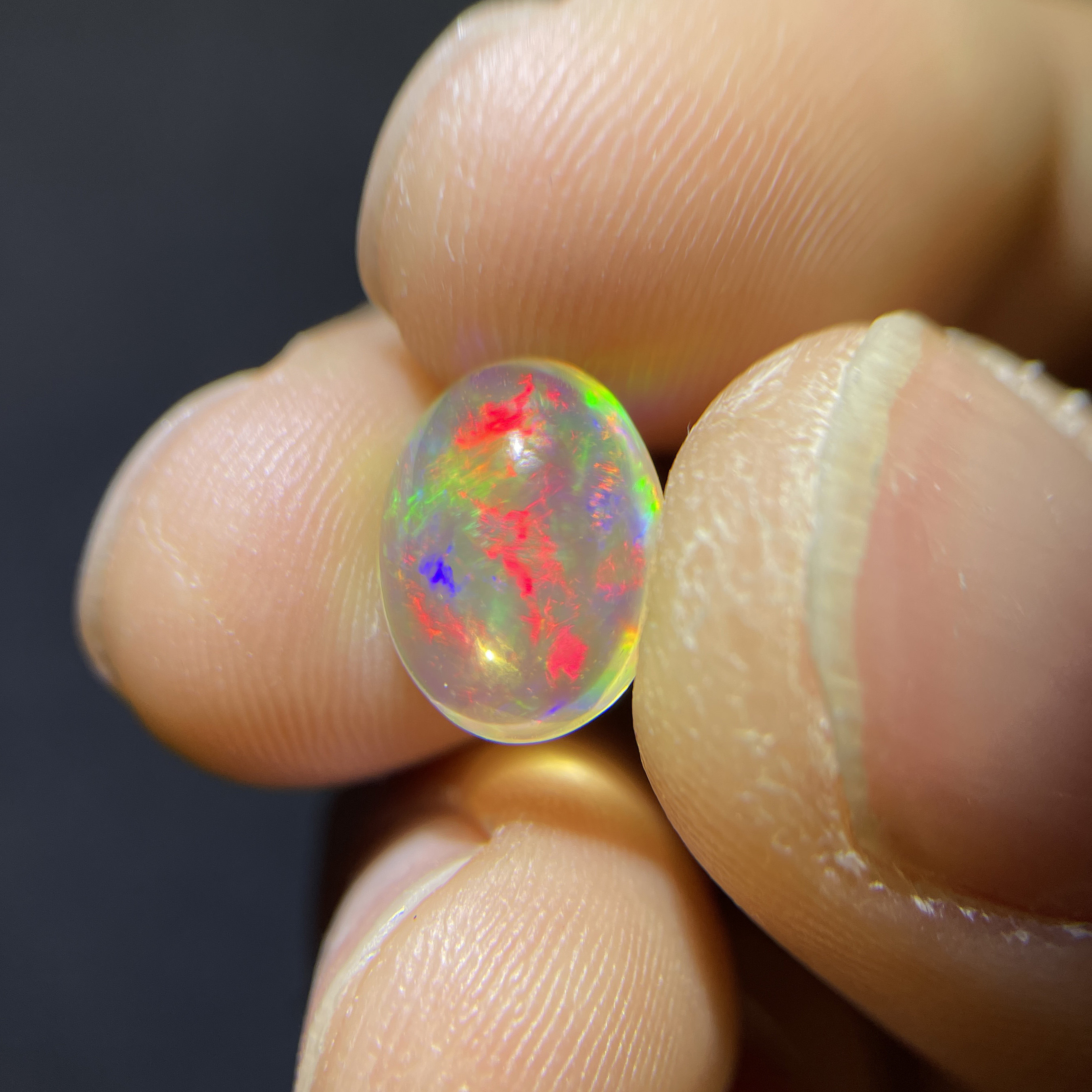 light欧泊墨西哥矿区彩色宝石天然裸石火欧泊zt213