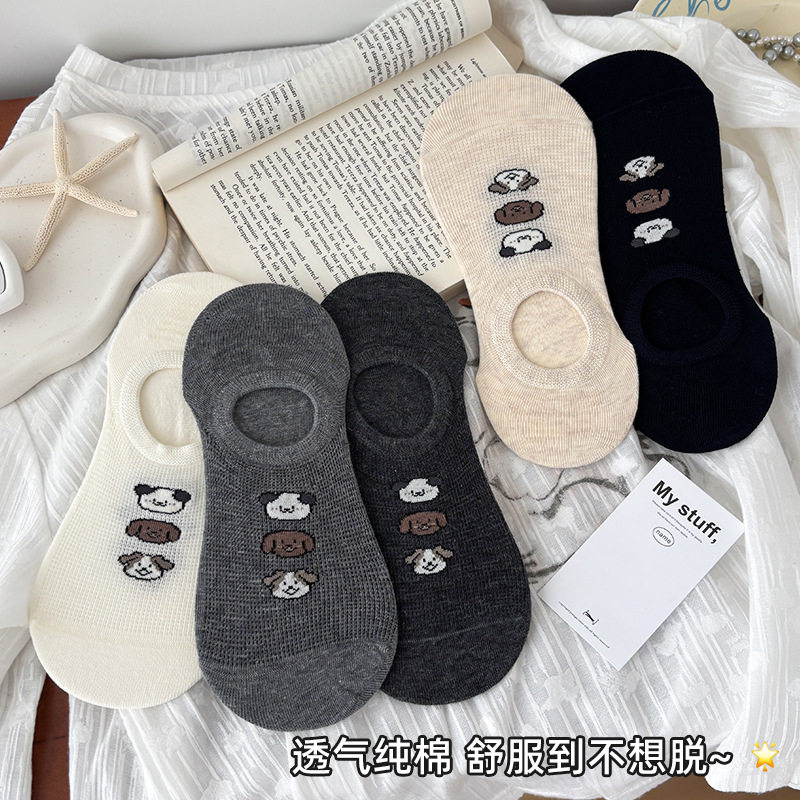 新款船袜子女款春夏薄款防滑不掉跟浅口短袜隐形舒适透学生女袜子