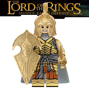 魔戒霍比特人第三方拼装儿童积木人仔男孩玩具XP252诺多精灵战士