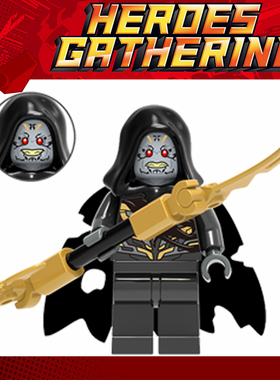 欣宏超级英雄复联3人仔817亡刃将军 sh511 含武器76103积木玩具