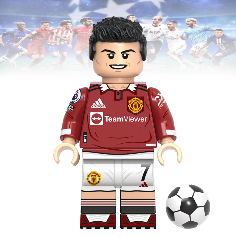 G牌世界杯GH0501C罗足球明星葡萄牙第三方人仔男孩拼装积木玩具