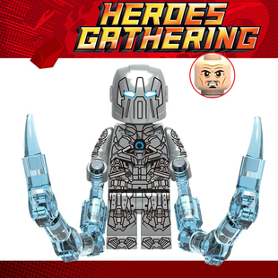 复仇者联盟4钢铁侠1156鞭索反派丧鞭第三方拼装 积木人仔玩具