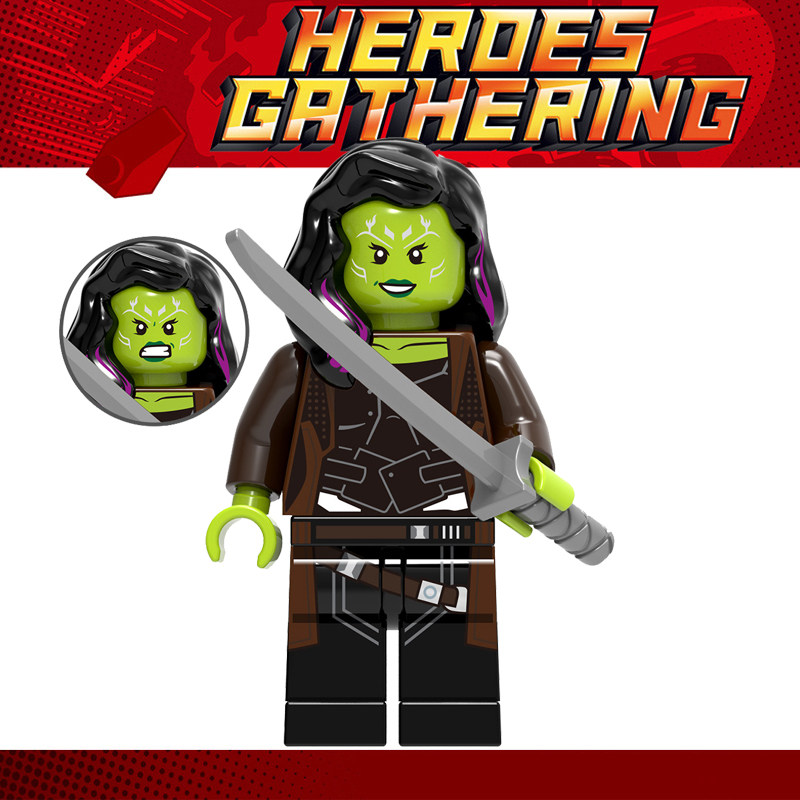 兼容乐高复仇者联盟3银河护卫队人仔sh506 卡魔拉 76107 男孩积木