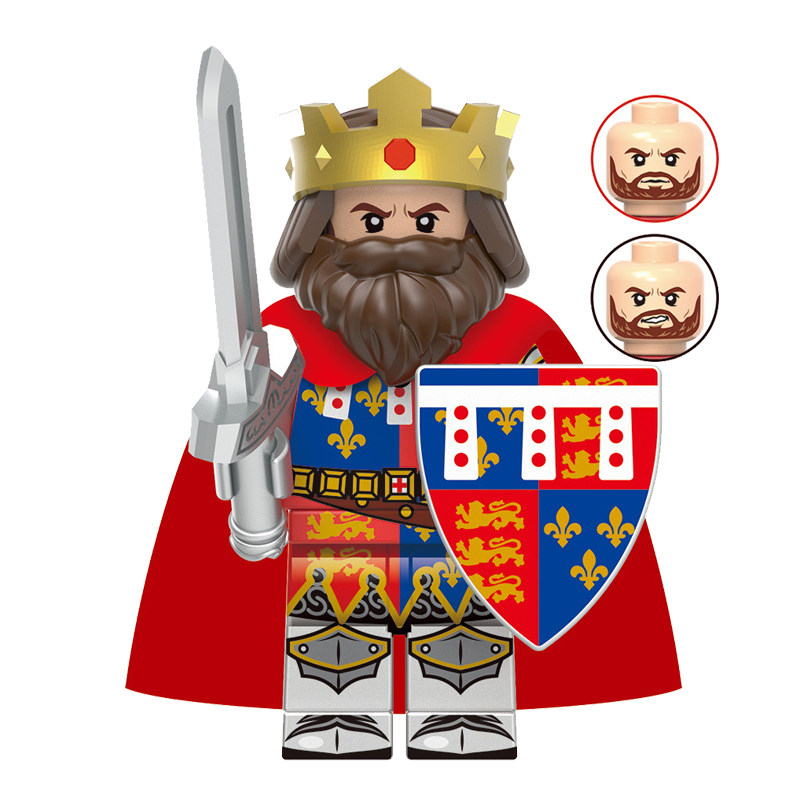 中古士兵罗马战士士兵拼装人仔积木玩具抽抽乐GH0624狮心王国王