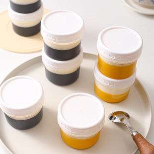 黑芝麻炖奶嘟嘟罐加厚耐高温酸奶南瓜糊糖水甜品盒双皮奶烘焙杯子