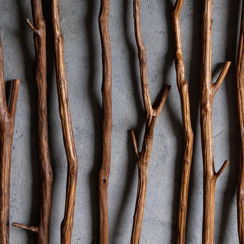 材料枯木挂衣实木枯树树枝木棍杆复古天然手工服装店挂件装饰隔断