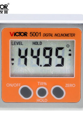 VICTOR胜利VC5001/VC5003/VC5005/VC5006数显倾角仪 角度尺倾角盒