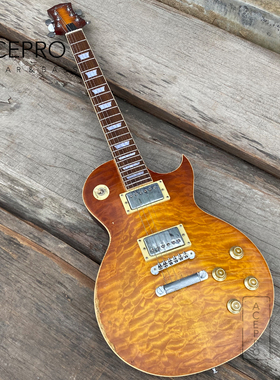 正品AceproGuitar AE-680手工做旧电吉他 专业入门级复古怀旧