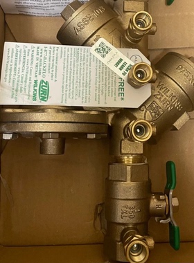 Zurn朱恩Wilkins威金斯975XL2减压止回阀为饮用水系统防止回流