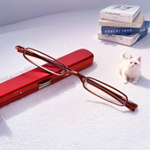 防蓝光超轻笔筒小巧便携老人老花眼镜男款 新款 迷你特小老花镜女式