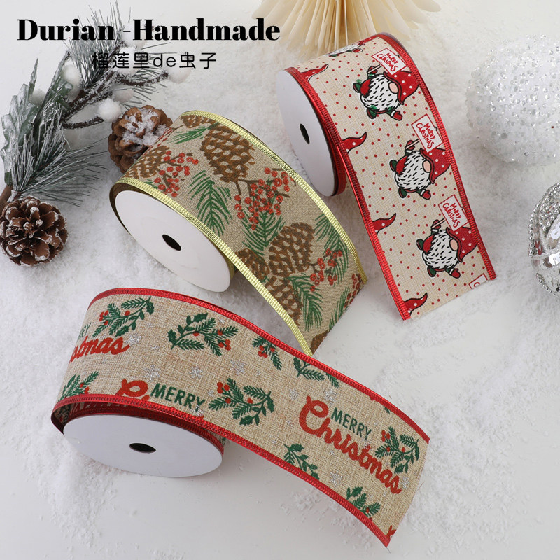 圣诞节丝带蛋糕礼盒包装缎带圣诞树装饰铁丝边蝴蝶结绸带圣诞丝带,居家布艺,丝带/绸带/布带,淘宝优惠券,粉丝福利购,淘宝优惠卷