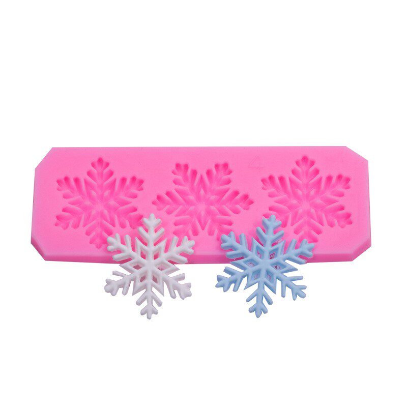 雪花造型硅胶蛋糕模具DIY巧克烘焙模具